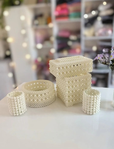 سطل زباله و جا دستمالی عروس