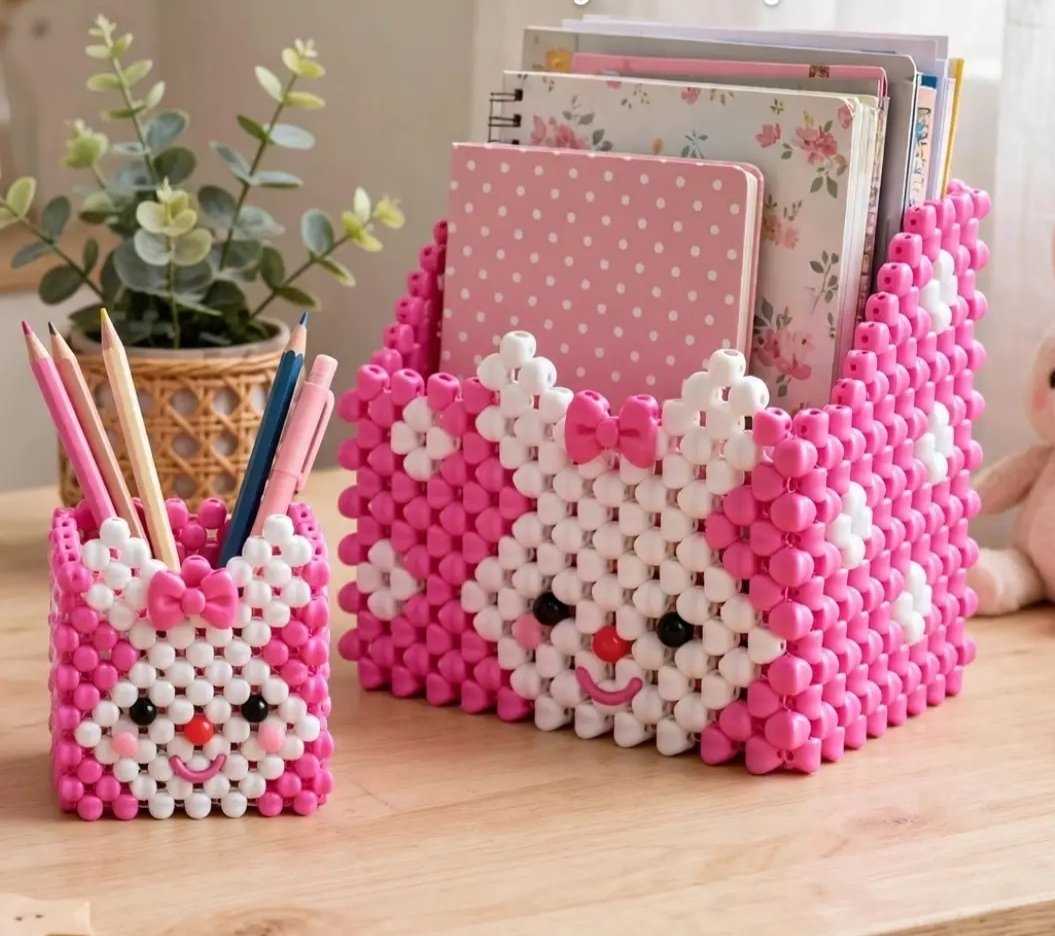 جا کتاب مروارید بافی فانتزی اتاق کودک 🐼